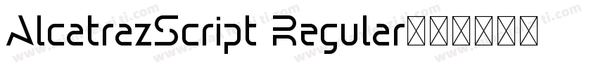 AlcatrazScript Regular字体转换